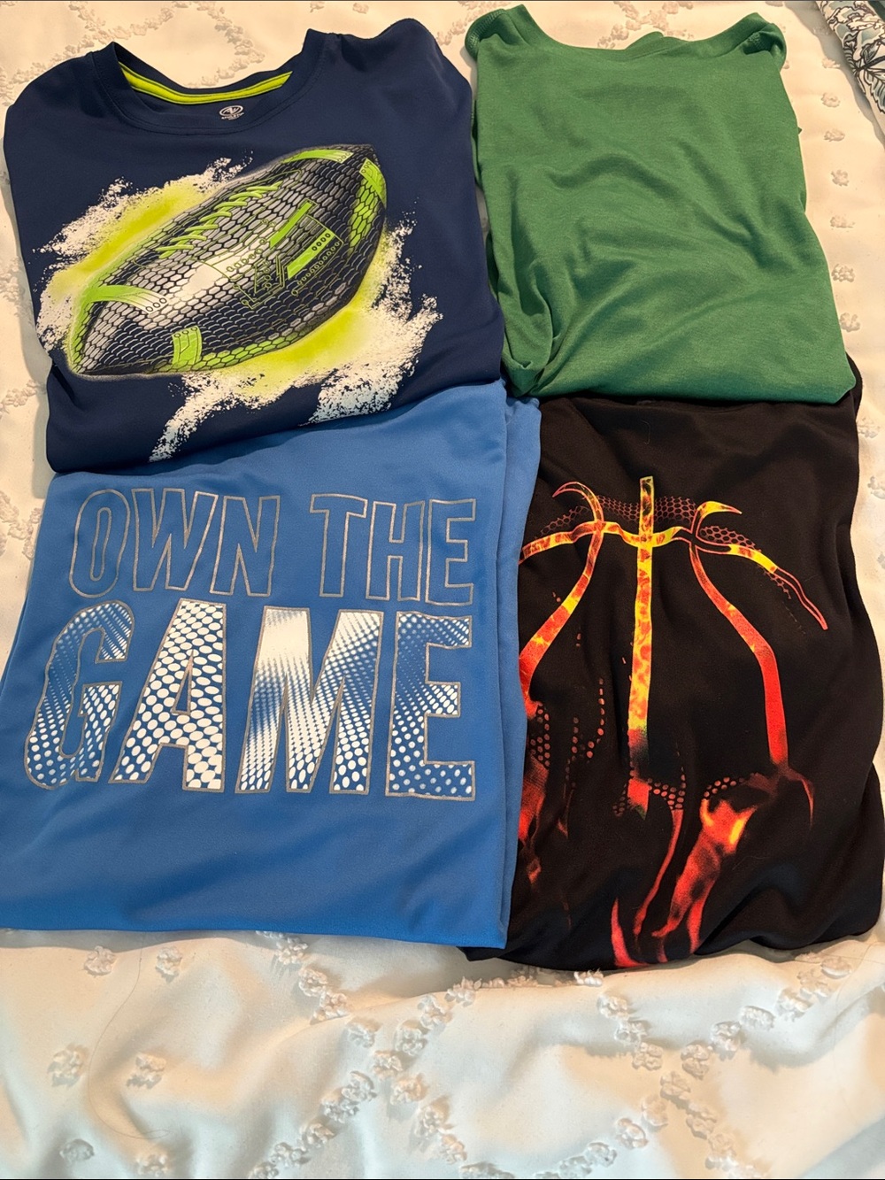 Boys' Active T-Shirt Pack - Navy, Blue, Green, Black